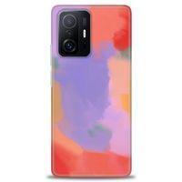 Xiaomi Mi 11T Kılıf HD Baskılı Kılıf - Kırmızı + Tam Ekran Koruyucu