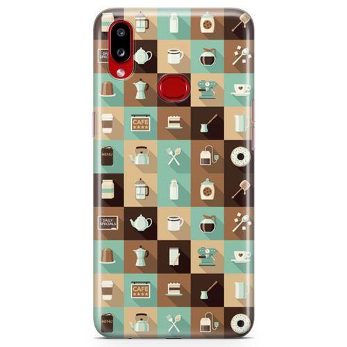 Samsung Galaxy A10s Kılıf Çay Kahve Makinesi Arka Kapak Koruma Desenli Full Koruyucu