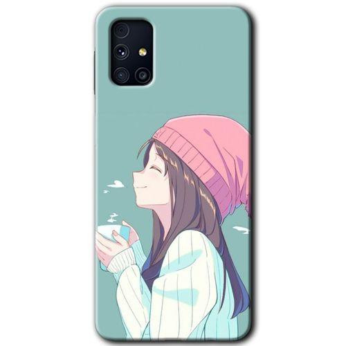 Galaxy M31s Kılıf HD Desen Baskılı Arka Kapak - Happy Girl