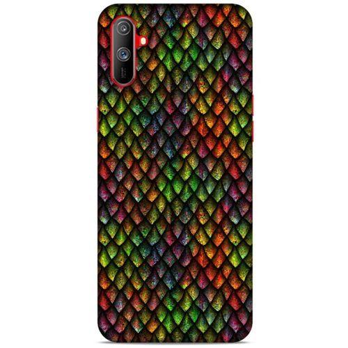 Oppo Realme C3 Kılıf Dragons (6) Silikon Kılıf Ejderha Skin Çok Renkli