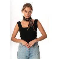 Vual Fular Çiçek Siyah 6240