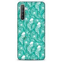 Oppo Realme XT Kılıf Desenli Özel Seri Tüyler (45) Liquid Air Kılıf