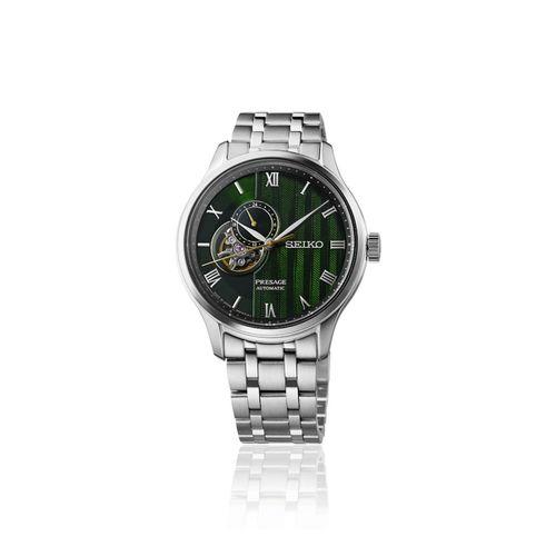 Seiko SSA463J Otomatik Presage Çelik Gri Yeşil Kadran 42 mm Erkek Kol Saati