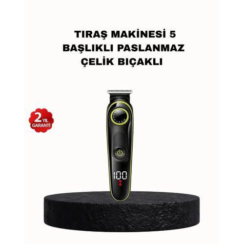 5’i 1 Arada Erkek Bakım Seti Şarjlı Suya Dayanıklı Çok Fonksiyonlu