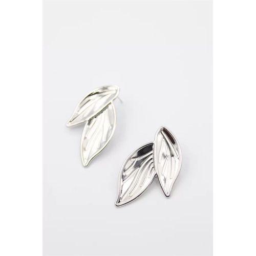 Yaprak Küpe - Gümüş