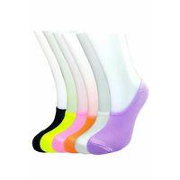 6 Adet Canlı Renk Kadın Spor Babet Çorap
