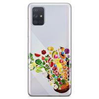 Samsung Galaxy A71 Kılıf Vitamin Tablosu Arka Kapak Koruma Desenli Full Koruyucu