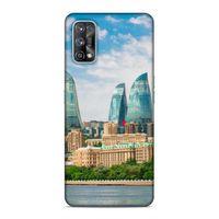 Realme 7 Pro Uyumlu Kılıf Azarbaijan (4) Koruma Kılıfı Alev Kuleleri