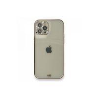 Newface iPhone 12 Pro Kılıf Liva Taşlı Silikon - Mor