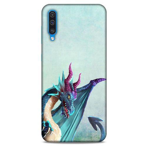 Samsung Galaxy A50 Kılıf Dragons (19) Kılıfları Mavi Ejderha