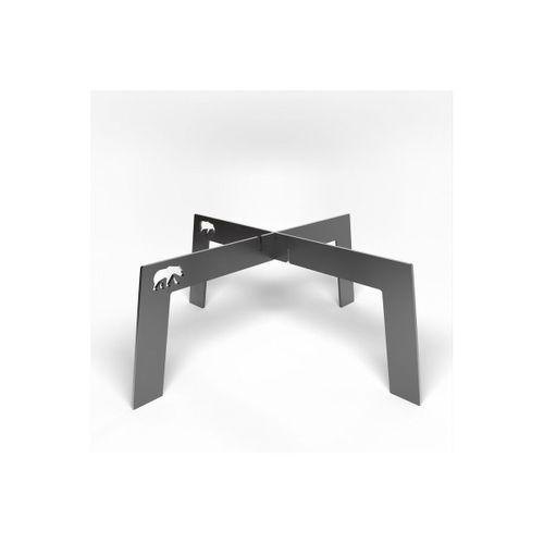 Kamp Ayısı® Bushcraft OX+™: XLarge Katlanır Ateş Üzeri Metal Kamp Izgarası - Su Geçirmez Taşıma Çantalı