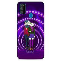 Samsung Galaxy M30s Kılıf FunnyMaX (33) Hybrid Kılıf Mor Tavşan