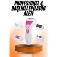 4 Başlıklı Bakım Cihazı Epilatör Tüy Alma Makinesi Topuk Törpüsü