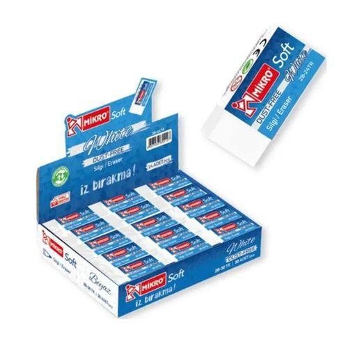 Mikro Dust Free Silgi Soft Beyaz 2B-24Tr - 6 adet