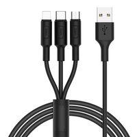 Hoco X25 3in1 Usb Şarj ve Data Kablosu 1m