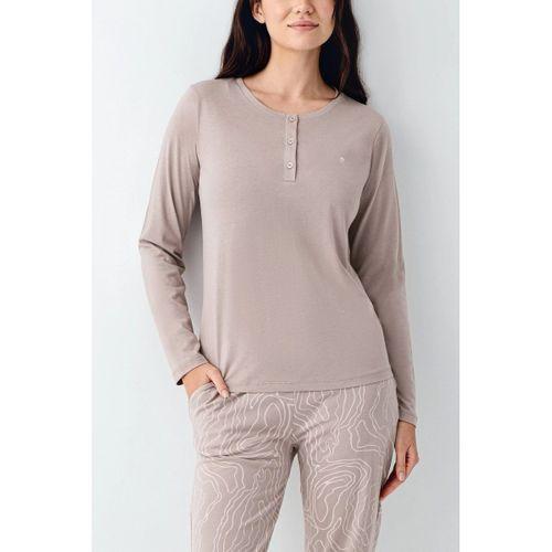 Pierre Cardin 9097-x Kadın Battal Uzun Kol Pijama Takım