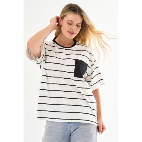 ALEXANDERGARDI Cep Detaylı Çizgili T-shirt