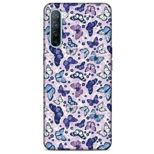 Oppo Reno 3 Kılıf Kelebek Etkisi (28) Arka Kapak Karışık Renkli