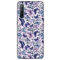 Oppo Reno 3 Kılıf Kelebek Etkisi (28) Arka Kapak Karışık Renkli