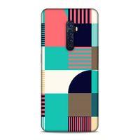 Oppo Reno 2 Uyumlu Kılıf Insomnia (9) Kılıf Pembe Yeşil