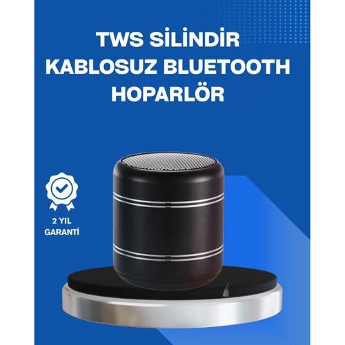 Taşınabilir Silindir Tasarım Bluetooth 5.0 Hoparlör Yüksek Bas Performanslı
