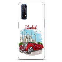 Retro (22) Desen Tam Koruma Kılıfı Renkli Oppo Realme 7 Kılıf