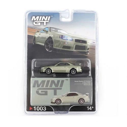 1/64 Nissan Skyline GT-R (R34) V-Spec II Nür Millenium Jade - Blister Paket