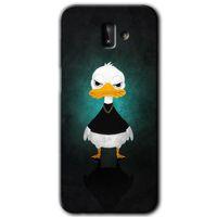 Galaxy J8 Kılıf HD Desen Baskılı Arka Kapak - Angry Duck