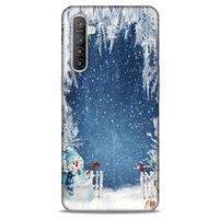 Oppo Realme XT Kılıf Snowix (6) Silikon Kılıf Açık Mavi