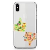 Apple iPhone XS Kılıf Sağlıklı Sağlıksız Arka Kapak Koruma Desenli Full Koruyucu