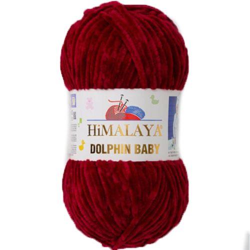 Himalaya Dolphin Baby Kadife Örgü İpi 80322 - Bordo