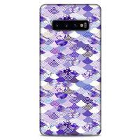 Samsung Galaxy S10 Plus Kılıf Pastel Renkler (15) Antişok Kılıf Mor Beyaz
