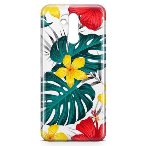Huawei Mate 20 Lite Kılıf Marmaris Çiçekleri Arka Kapak Koruma Desenli Full Koruyucu