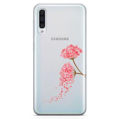 Samsung Galaxy A50 Kılıf Hüzünlü Ortanca Arka Kapak Koruma Desenli Full Koruyucu