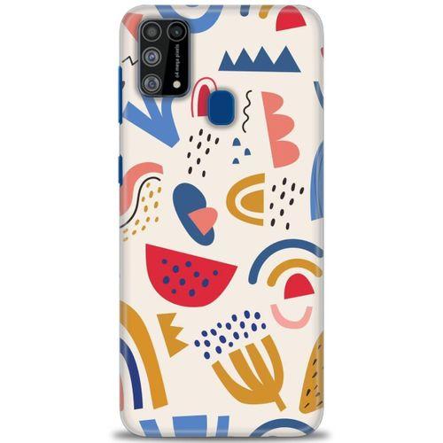 Samsung Galaxy M31 Kılıf HD Baskılı Kılıf - Çizim + Tam Ekran Koruyucu