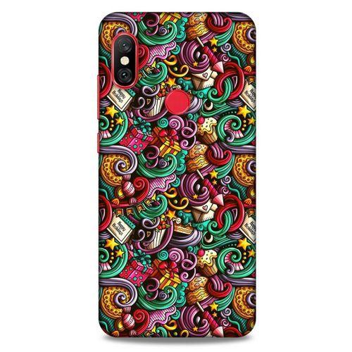 Graffitix (44) Desenli Silikon Kapak Xiaomi Mi A2 Lite Kılıf