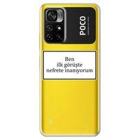 Xiaomi Poco M4 Pro 5G Kılıf HD Yazı Baskılı Silikon Arka Kapak - Yazı 13