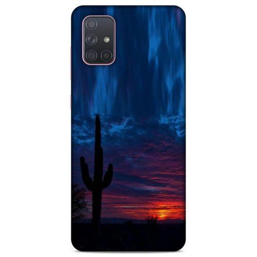 Lopard Samsung Galaxy A71 Uyumlu Kılıf Gece'S (12) Koruyucu Silikon Mavi