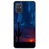Lopard Samsung Galaxy A71 Uyumlu Kılıf Gece'S (12) Koruyucu Silikon Mavi