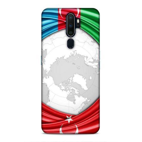Oppo A5 2020 Uyumlu Kılıf Azarbaijan (17) Tasarım Kılıf Dünya Bayraklar