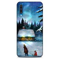 Samsung Galaxy A30s Kılıf Snowix (38) Neo Hybrid Kılıf Beyaz Mavi