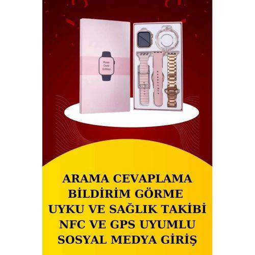 Wireless Şarjlı Akıllı Saat Ve Dijital Göstergeli Kablosuz Bluetooth Kulaklık Nabız Ölçer