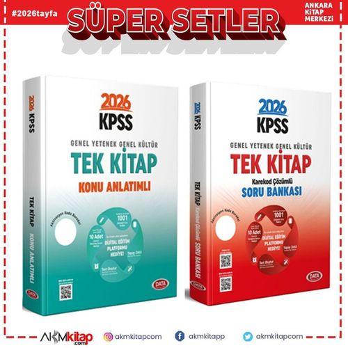 Data Yayınları 2026 KPSS Genel Yetenek Genel Kültür Konu ve Soru Bankası Seti 2 Kitap