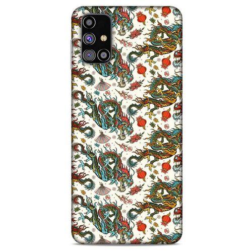Samsung Galaxy M31s Kılıf Dragons (20) Koruyucu Kılıf Ejderha Japon