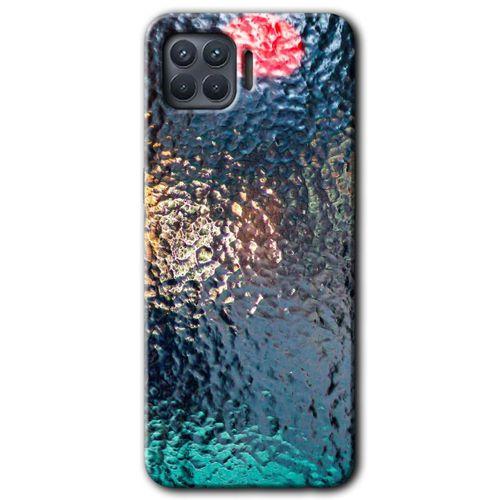 OPPO Oppo Reno 4 Lite Kılıf HD Desen Baskılı Arka Kapak + Temperli Cam - Blur Cam
