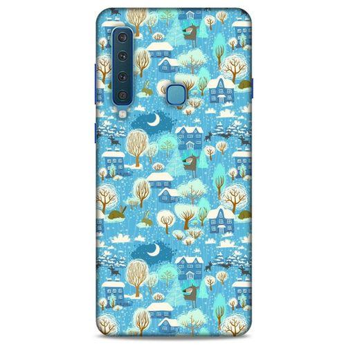 Samsung Galaxy A9 2018 Kılıf Snowix (33) Hybrid Kılıf Mavi Beyaz