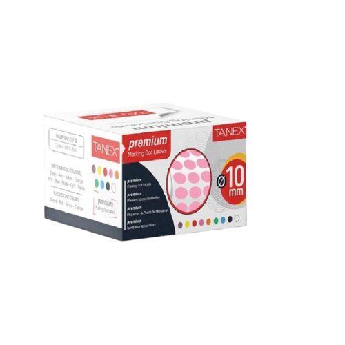 TANEX NOKTA ETİKET 10 MM PEMBE 5000 Lİ