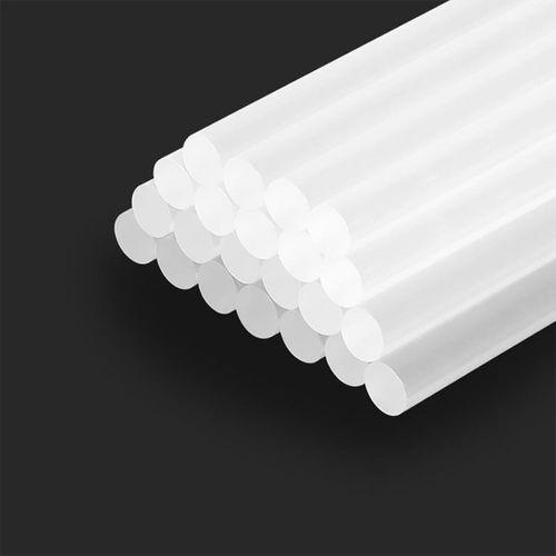 WORKPRO WP432002 11x200mm Sıcak Silikon Tabancası İçin 50 Adet Şeffaf Yedek Silikon/Mum