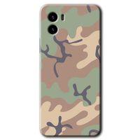 Vivo Y15s Kılıf HD Desen Baskılı Arka Kapak - Kamuflaj 29 + Kırılmaz Cam