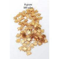 Oya Abiye Bileklik Kolye Pleksi Metalik Plastik Pul Altın Renk 8 gram 100 adet - BNC485